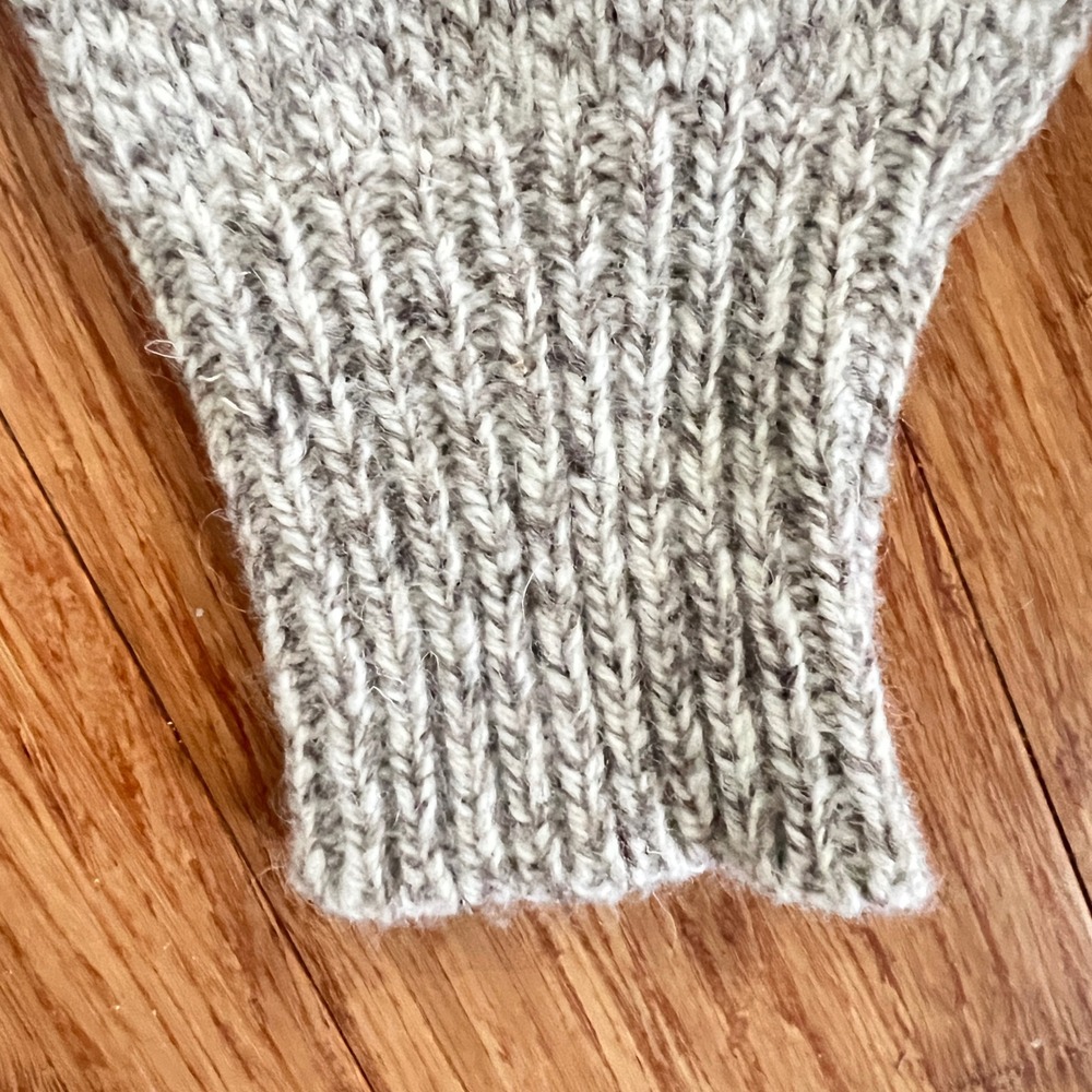Vtg 80's LL Bean Ragg Sweater Sz L Womens NWT Deadstock Made in USA Beige Marled - Picture 7 of 16